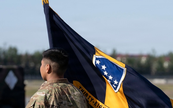 38th Troop Command bids farewell to Col. Mortrud and welcomes Col. Kang