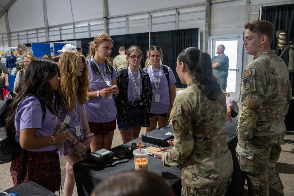 EAA AirVenture OshKosh attendees learn about Air Force careers from 15th Wing Airmen