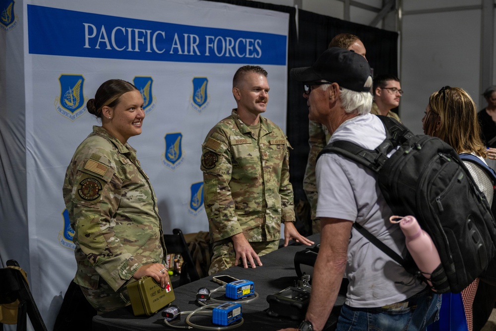 EAA AirVenture OshKosh attendees learn about Air Force careers from 15th Wing Airmen