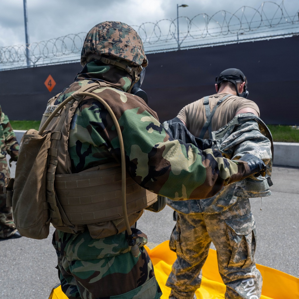 MWSS-171 and Wolf Pack sustain joint-force CBRN training