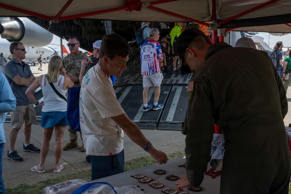 EAA AirVenture OshKosh attendees tour 15th Wing aircraft