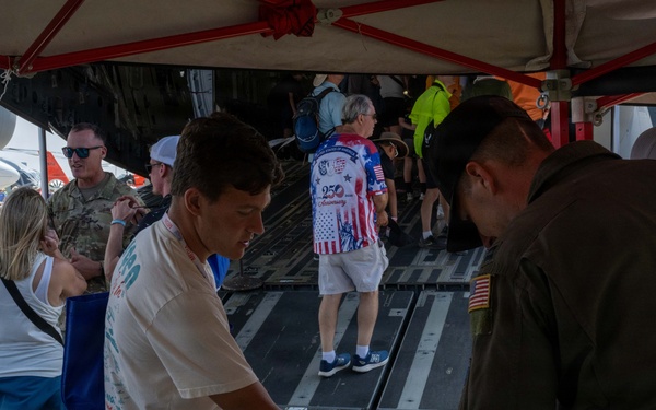 EAA AirVenture OshKosh attendees tour 15th Wing aircraft