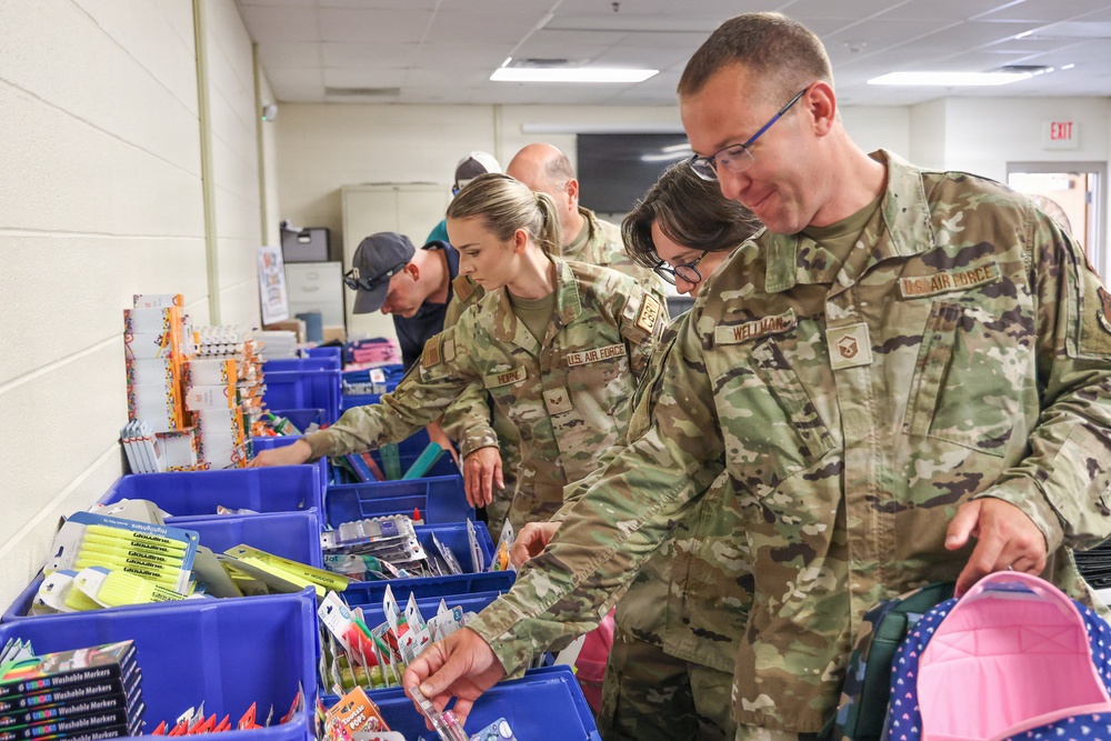 Selfridge Military and Family Readiness school supply giveaway