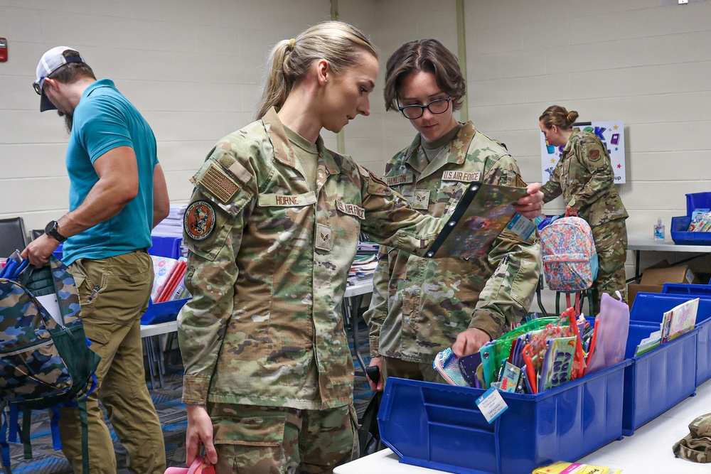 Selfridge Military and Family Readiness school supply giveaway