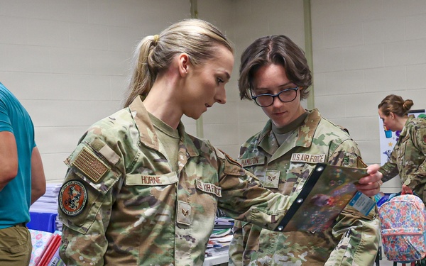 Selfridge Military and Family Readiness school supply giveaway