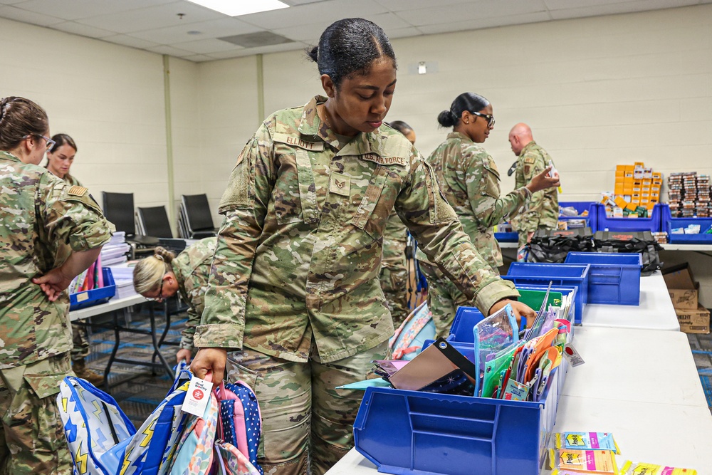 Selfridge Military and Family Readiness school supply giveaway