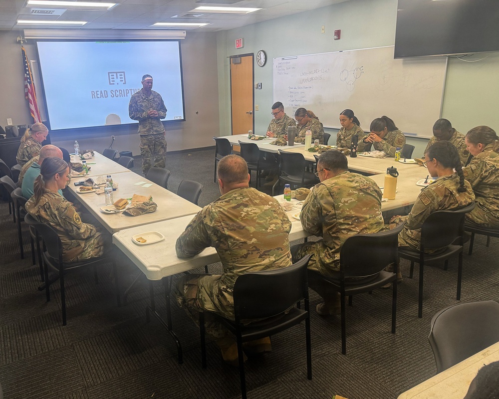 104th Fighter Wing Chaplain leads Bible Study