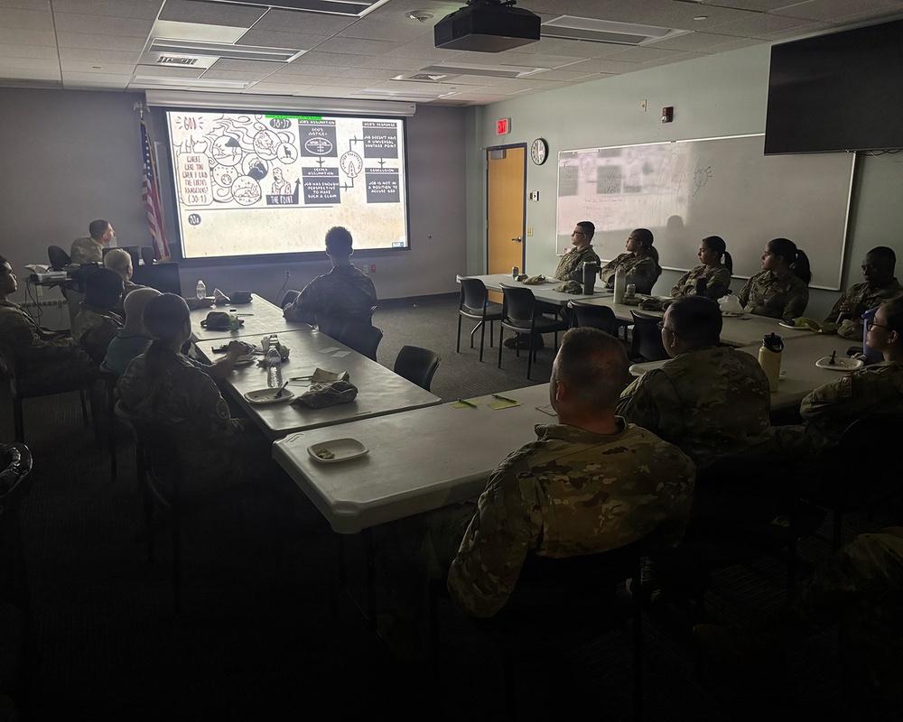 104th Fighter Wing Chaplain leads Bible Study