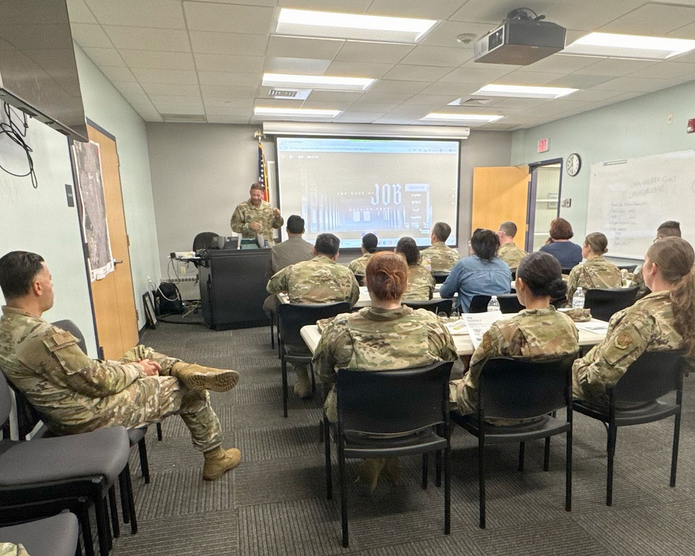 104th Fighter Wing Chaplain leads Bible Study