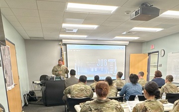 104th Fighter Wing Chaplain leads Bible Study