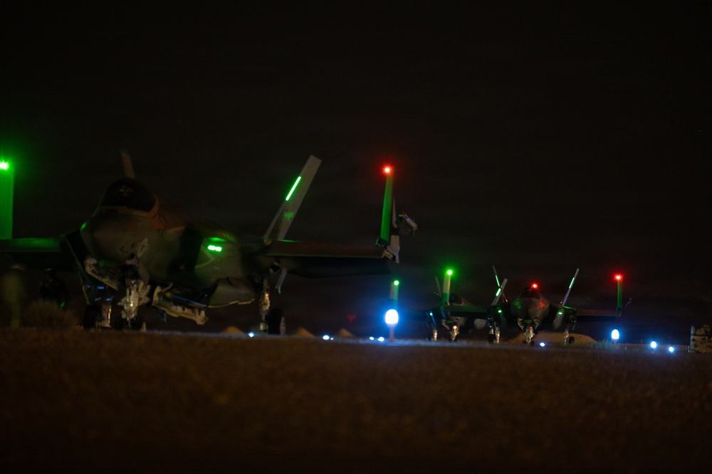 U.S. Marines with VMFA-311 conduct flight operations