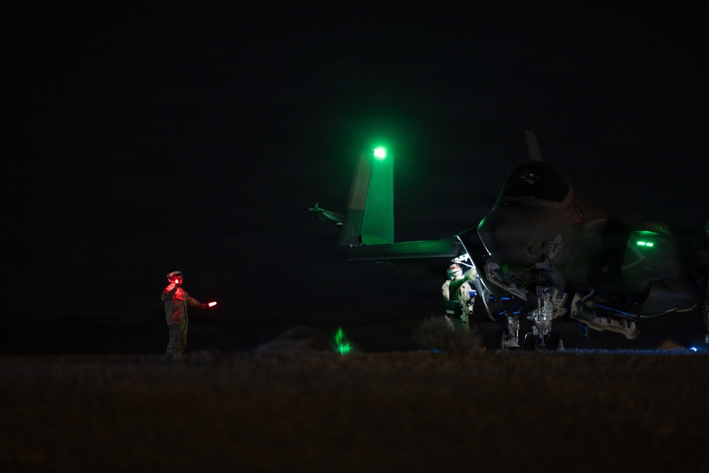 U.S. Marines with VMFA-311 conduct flight operations