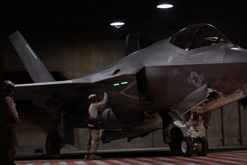 U.S. Marines with VMFA-311 conduct flight operations