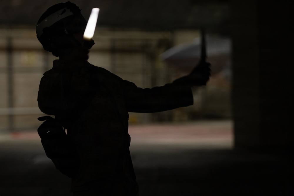 U.S. Marines conduct flight operations
