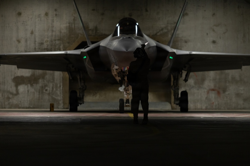 U.S. Marines conduct flight operations