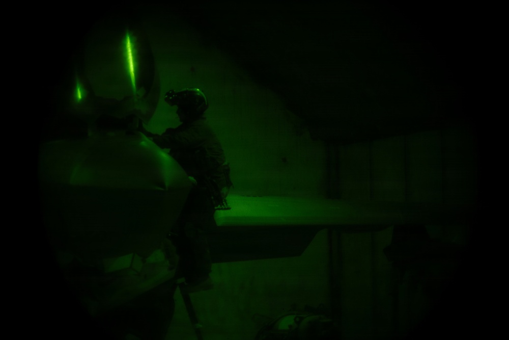 U.S. Marines conduct flight operations