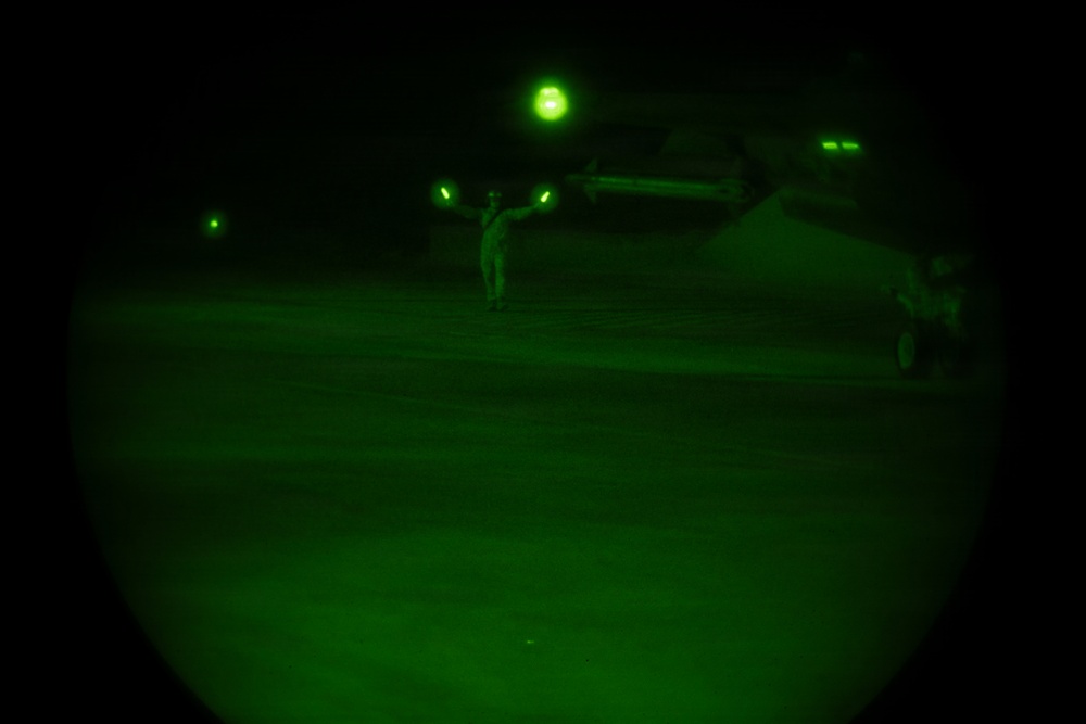 U.S. Marines conduct flight operations