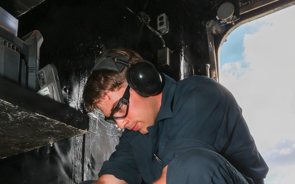 Work aboard USS Bataan (LHD 5)