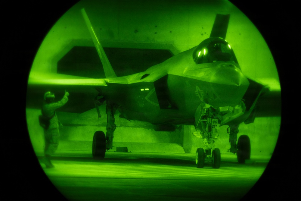 U.S. Marines conduct flight operations