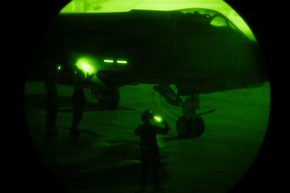 U.S. Marines conduct flight operations