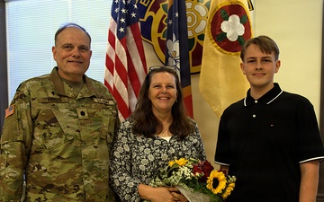 U.S. Army Chaplain (Lt. Col.) Shawn Earles, Mississippi Army National Guard, promotion ceremony