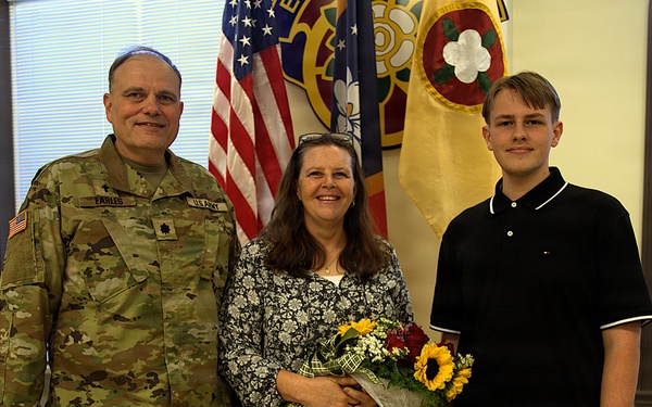 U.S. Army Chaplain (Lt. Col.) Shawn Earles, Mississippi Army National Guard, promotion ceremony