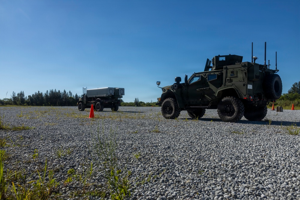 U.S. Marines with 12th Marine Littoral Regiment Conduct Navy-Marine Expeditionary Ship Interdiction System Training
