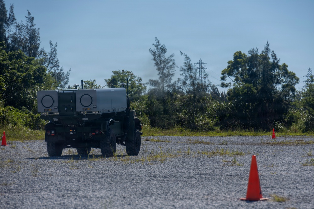 U.S. Marines with 12th Marine Littoral Regiment Conduct Navy-Marine Expeditionary Ship Interdiction System Training