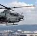 HMLA-367 flies over South Korea