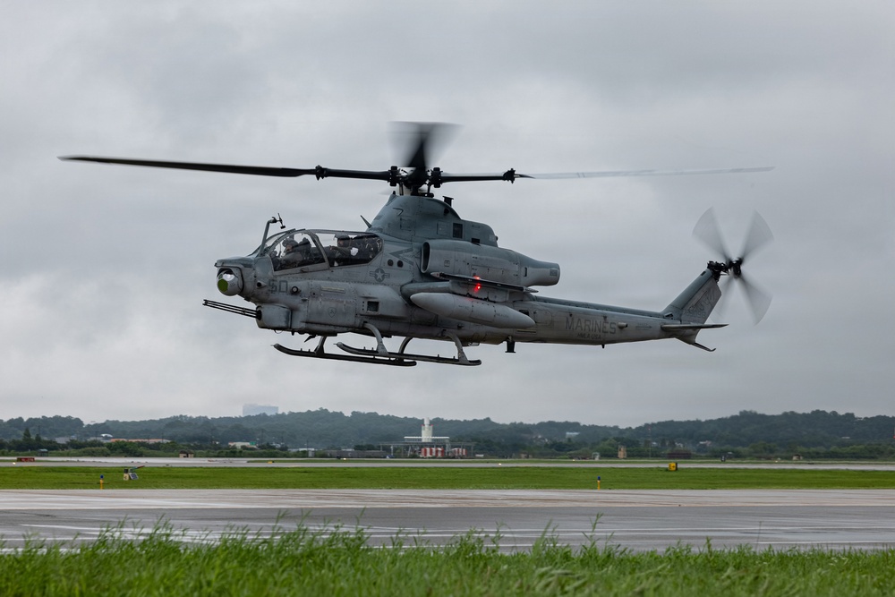 HMLA-367 arrives at Osan Air Base