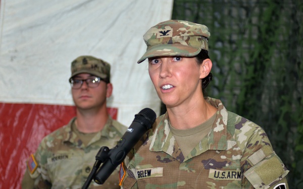 67th Forward Resuscitative Surgical Detachment Change of Command