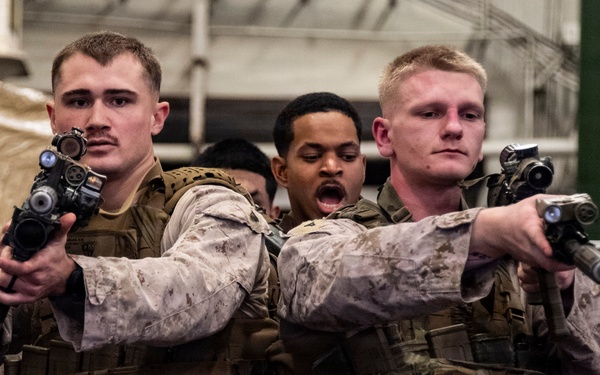 Marines Conduct Close Combat Tactical Training Aboard Boxer