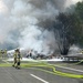 USAG Rheinland-Pfalz aids German fire crews to fight Autobahn vehicle fire