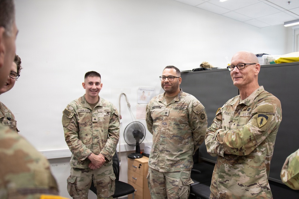 Medical Leaders Visit V Corps Forward