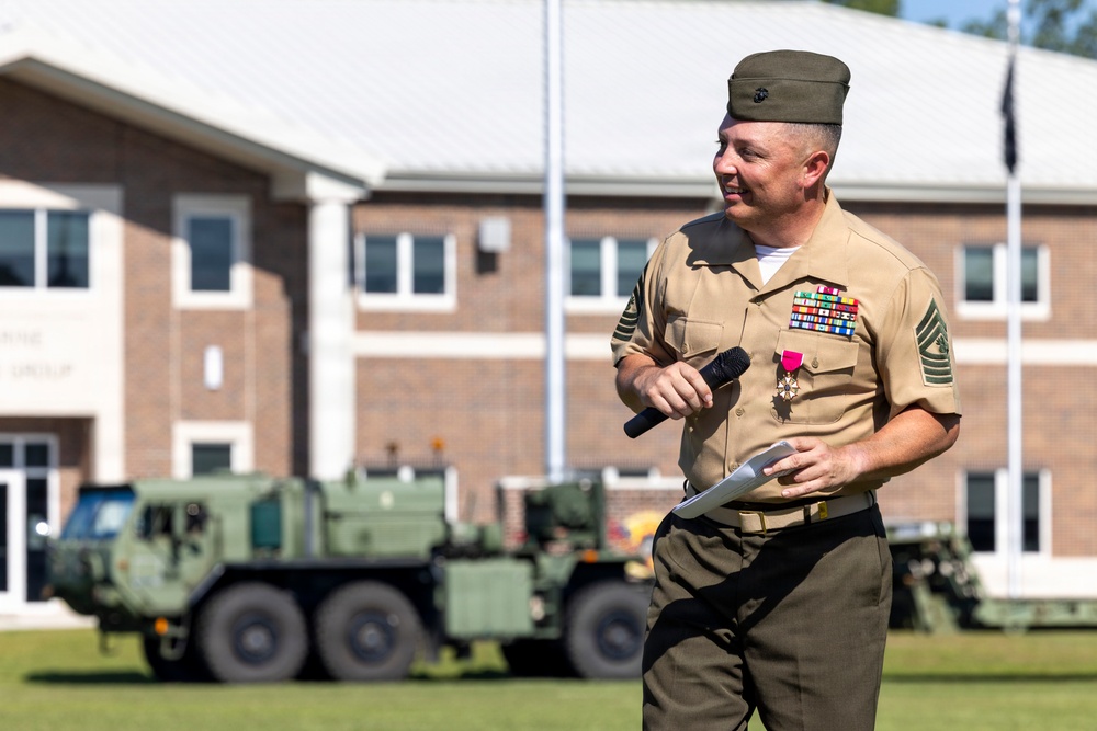 U.S. Marine Corps Master Gunnery Sgt. Bryan Cortestorres Retirement Ceremony