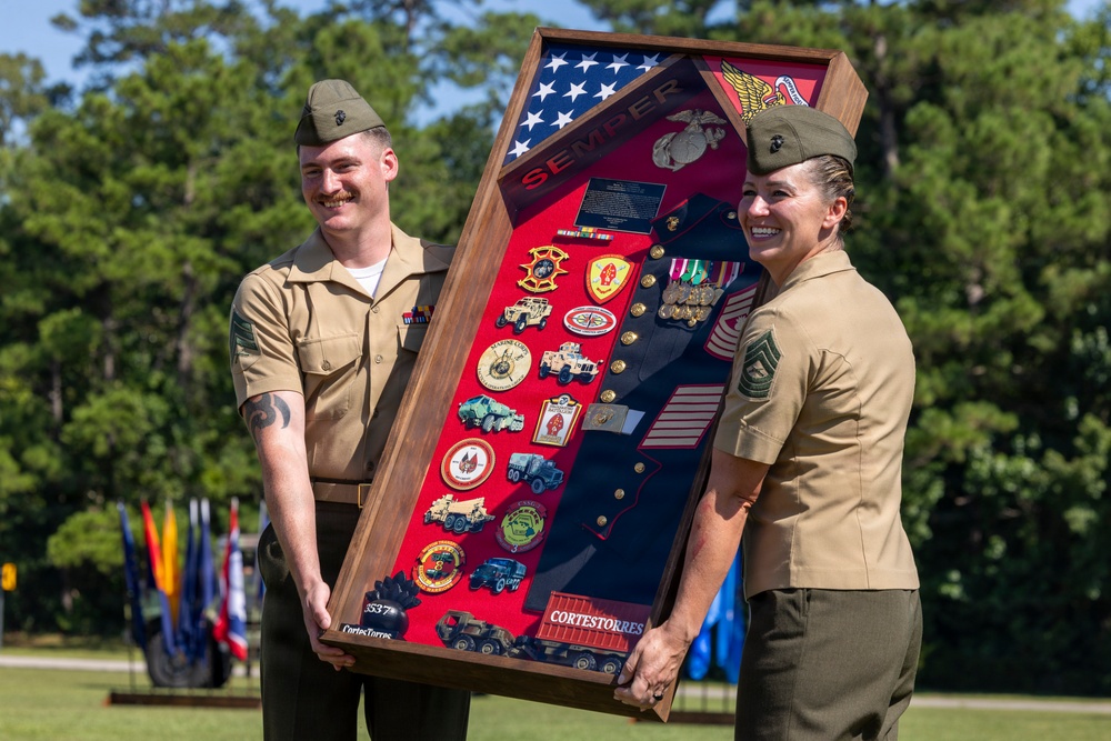 U.S. Marine Corps Master Gunnery Sgt. Bryan Cortestorres Retirement Ceremony