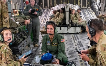 911th AES conducts mid-flight training