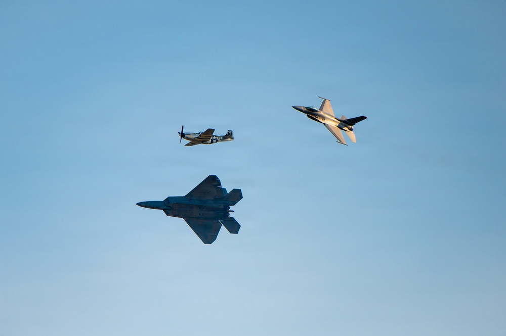 U.S. Air Force Performs Heritage Flight at EAA AirVenture Oshkosh 2026