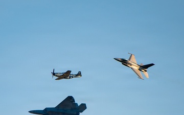 U.S. Air Force Performs Heritage Flight at EAA AirVenture Oshkosh 2026