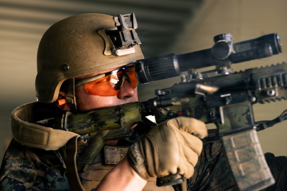 U.S. Marines with 2nd Bn., 1st Marines, rehearse platoon attacks during AFX
