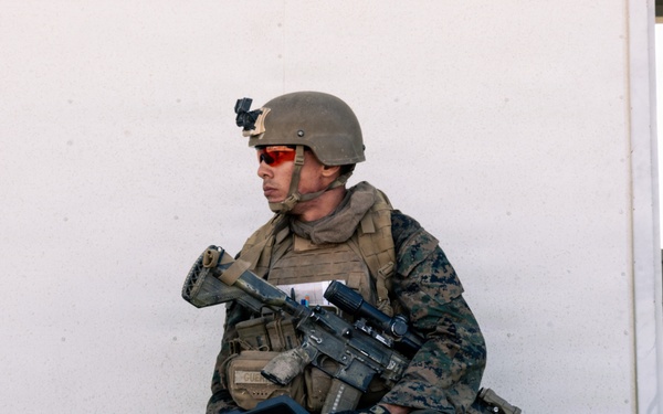 U.S. Marines with 2nd Bn., 1st Marines, rehearse platoon attacks during AFX