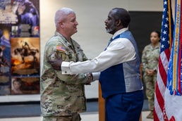 Retired Soldier receives Purple Heart for actions during 2004 Good Friday Ambush