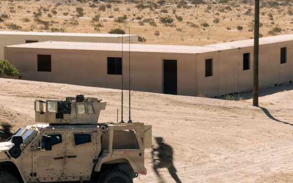 U.S. Marines with 2nd Bn., 1st Marines, rehearse platoon attacks during AFX