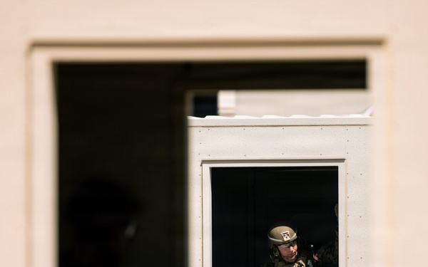 U.S. Marines with 2nd Bn., 1st Marines, rehearse platoon attacks during AFX