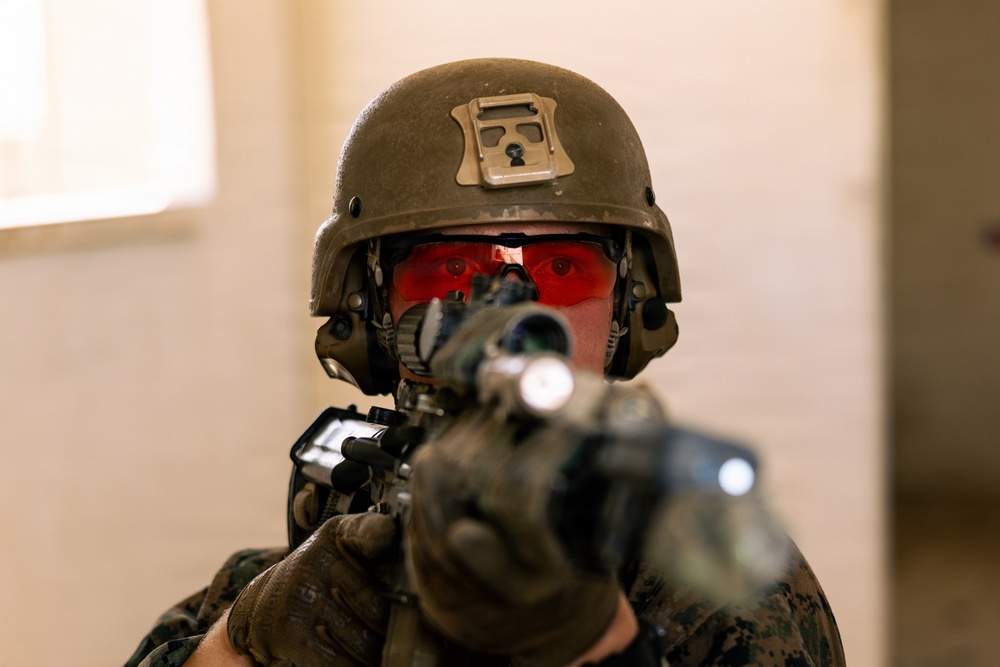 U.S. Marines with 2nd Bn., 1st Marines, rehearse platoon attacks during AFX