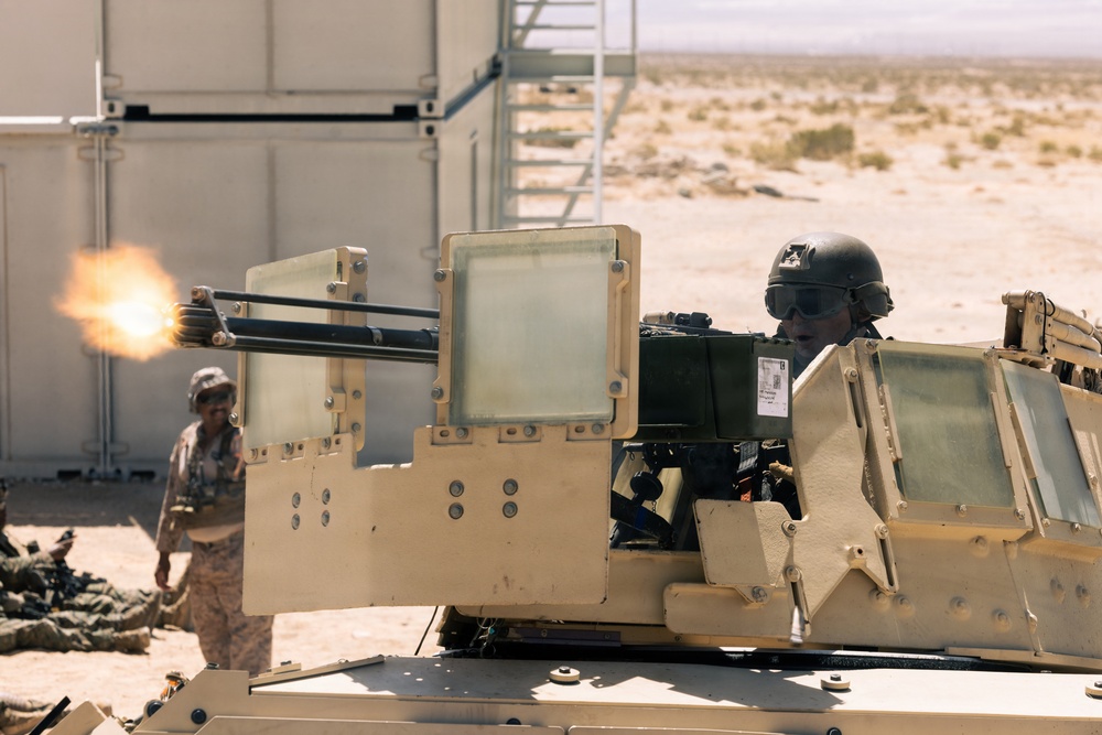 U.S. Marines with 2nd Bn., 1st Marines, rehearse platoon attacks during AFX
