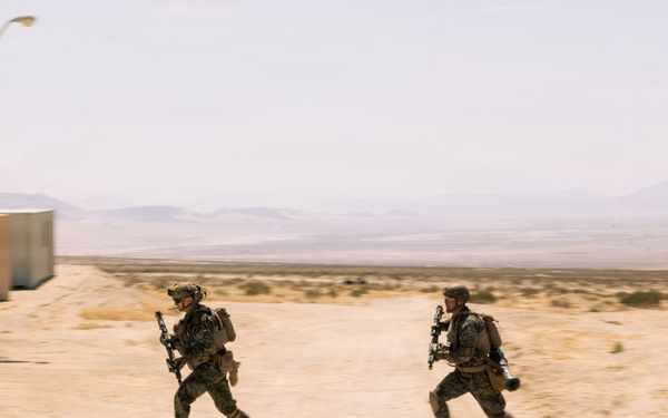 U.S. Marines with 2nd Bn., 1st Marines, rehearse platoon attacks during AFX