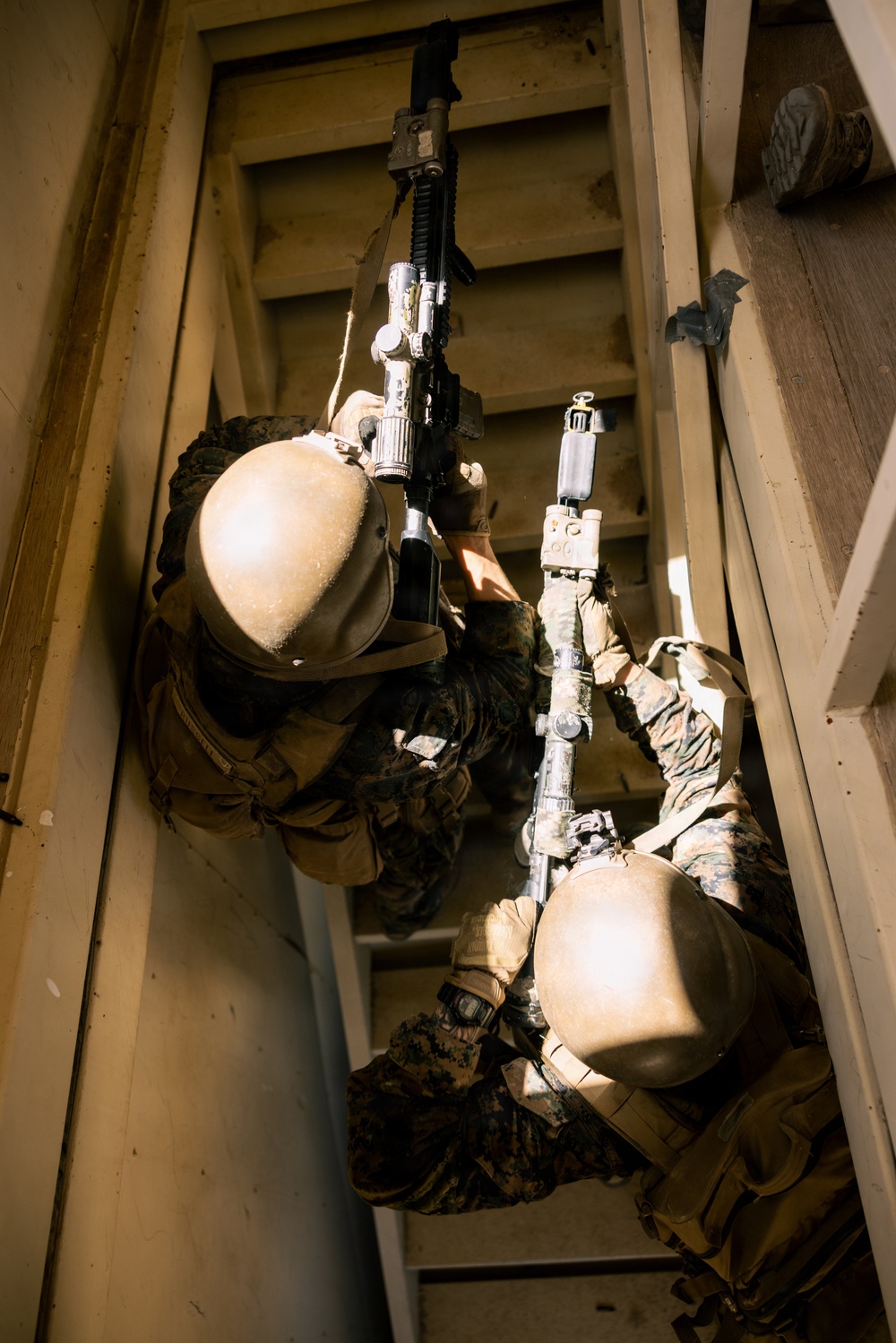 U.S. Marines with 2nd Bn., 1st Marines, rehearse platoon attacks during AFX