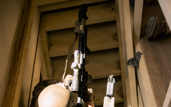 U.S. Marines with 2nd Bn., 1st Marines, rehearse platoon attacks during AFX