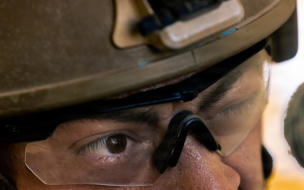 U.S. Marines with 2nd Bn., 1st Marines, rehearse platoon attacks during AFX